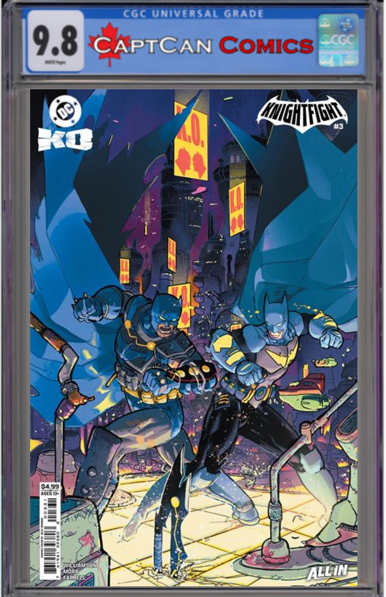 DC K.O. KNIGHTFIGHT #3 (OF 4) CVR D RILEY ROSSMO CARD STOCK VAR