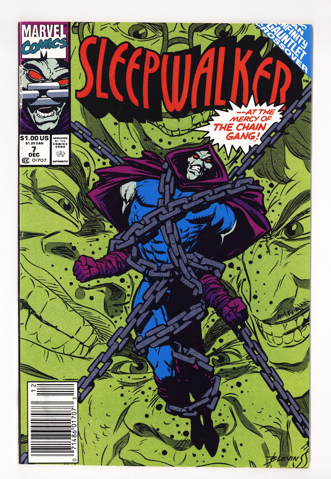 Sleepwalker 7 High Grade (1991) Newsstand 