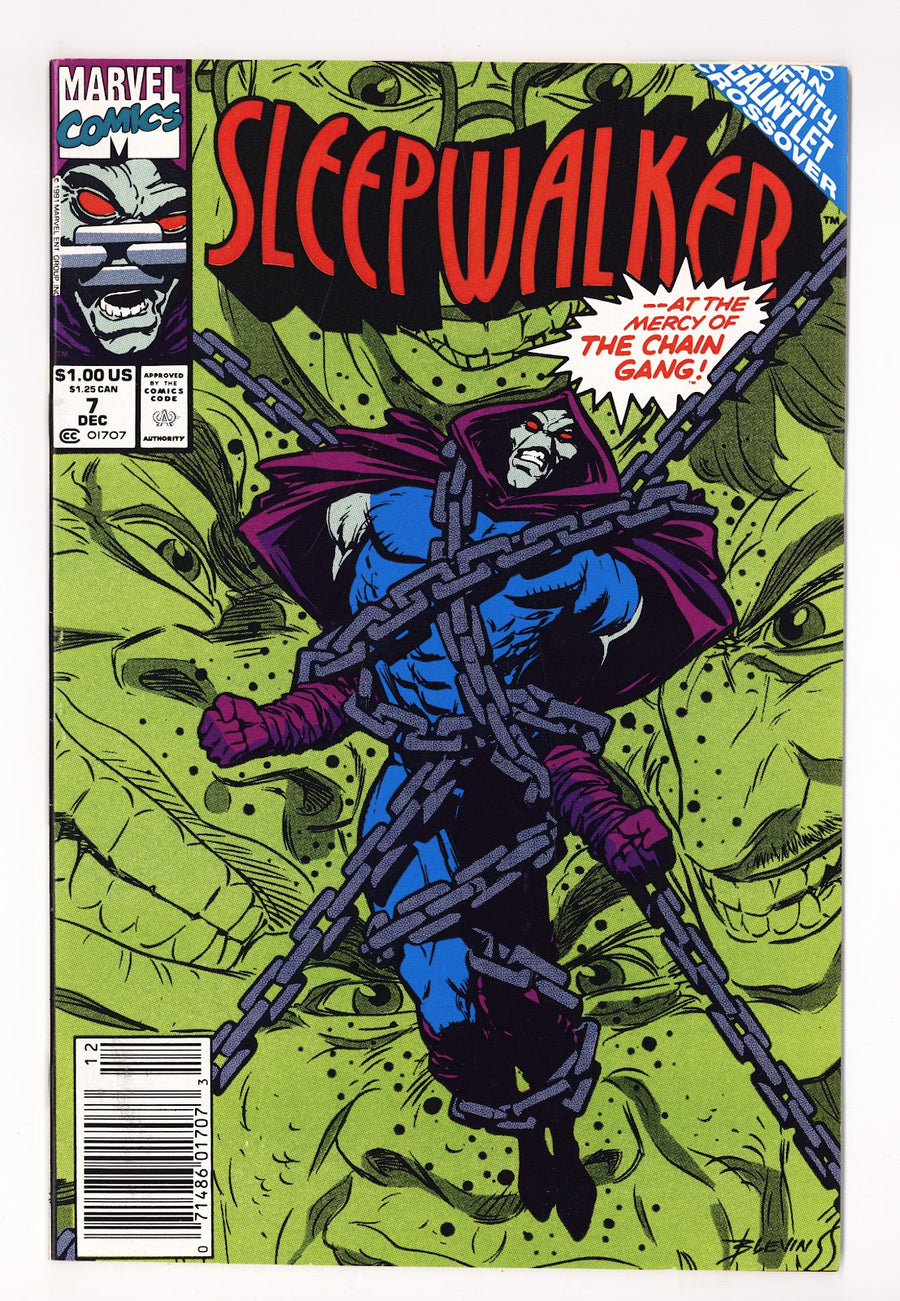 Sleepwalker 7 High Grade (1991) Newsstand 