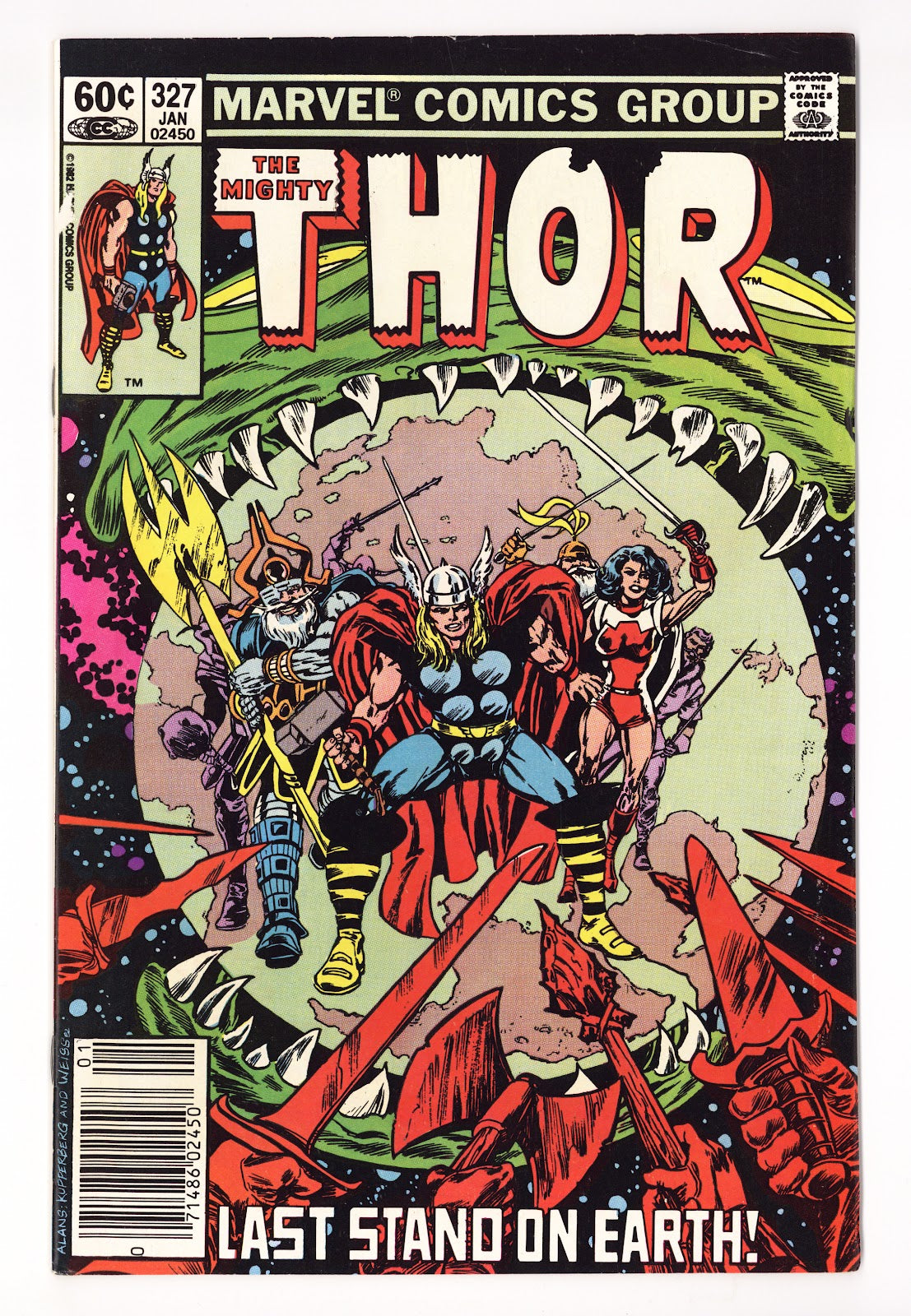 Thor Vol 1 327 Mid Grade (1983) Newsstand 