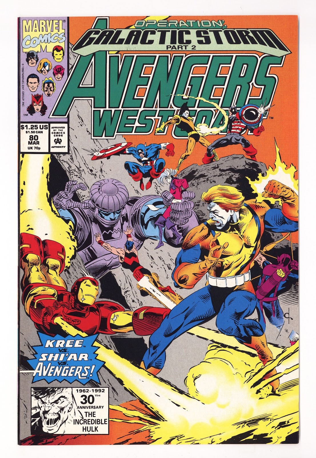 Avengers West Coast Vol 2 80  High Grade   (1992)   Direct  