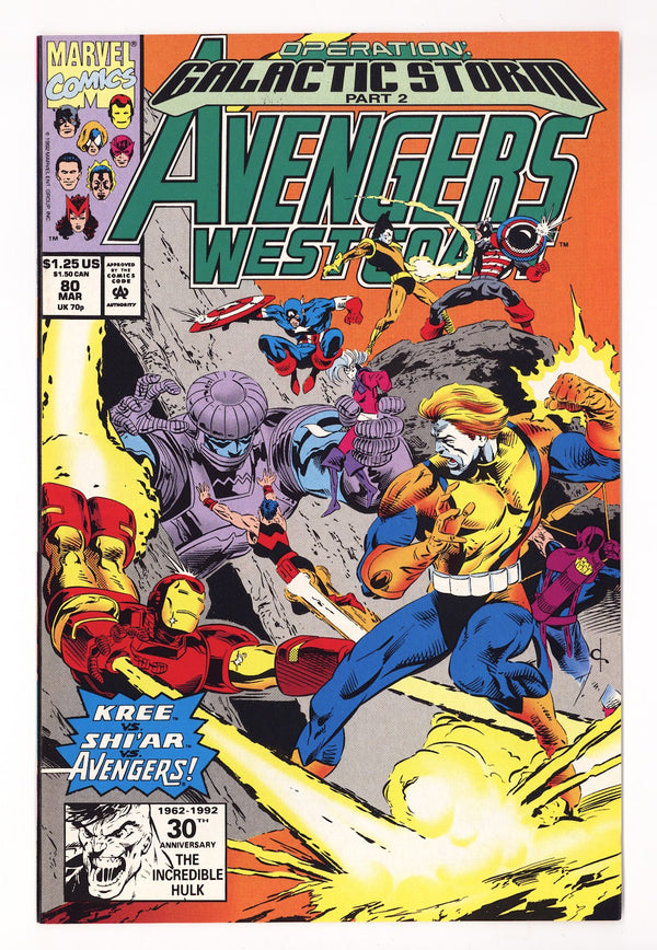 Avengers West Coast Vol 2 80 High Grade (1992) Direct