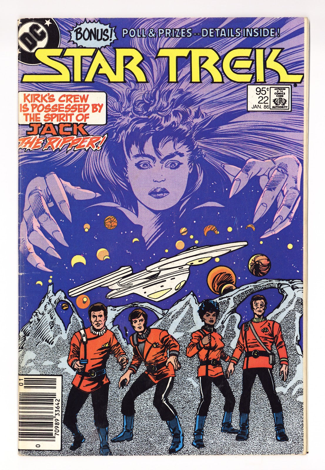 Star Trek Vol 1 22  Low Grade   (1986)   Canadian Price Variant