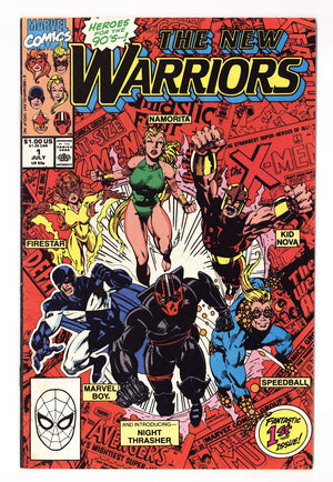 The New Warriors Vol 1 1  Mid Grade   (1990)