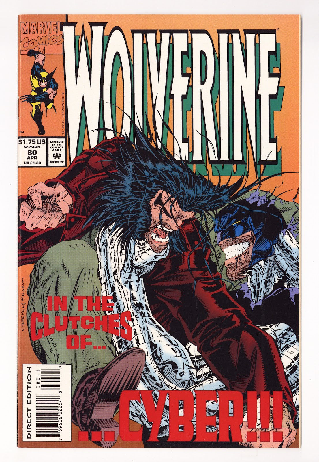Wolverine Vol 2 80  High Grade   (1994)     