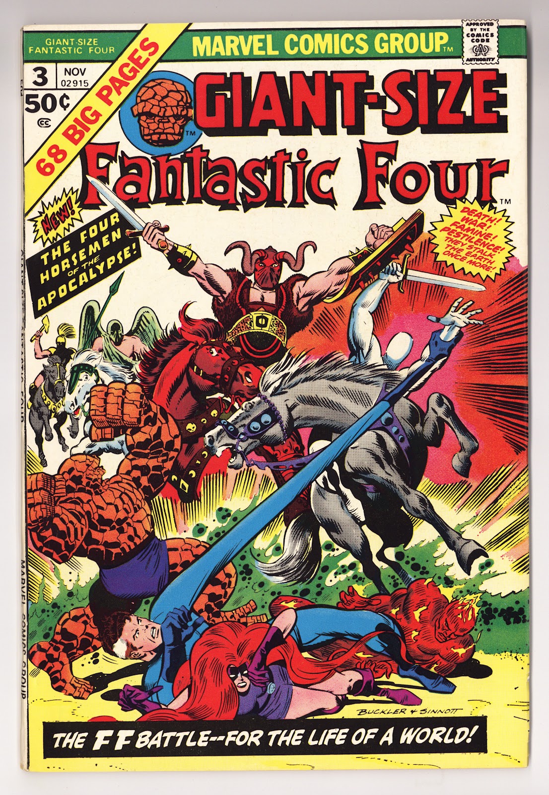 Giant-Size Fantastic Four Vol 1 3  VF- (7.5)   (1974)     