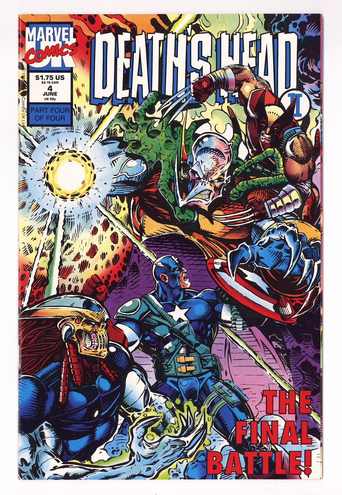 Death's Head II Vol 1 4 High Grade (1992) 