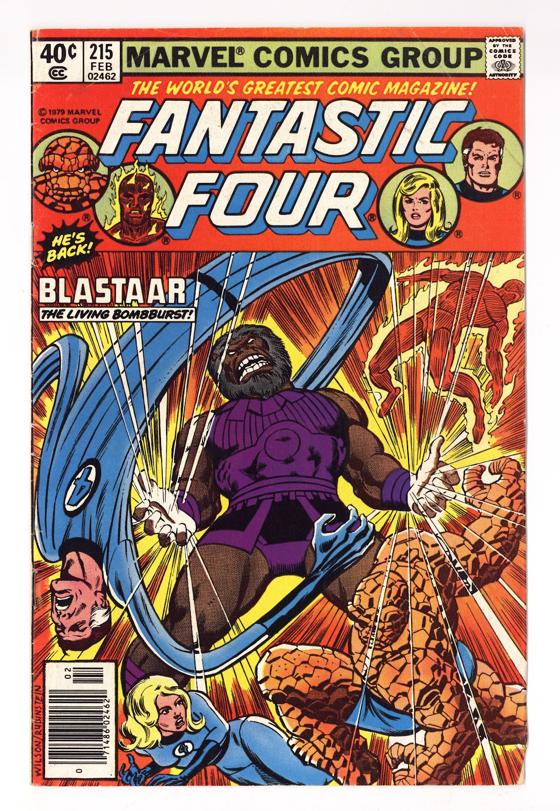 Fantastic Four Vol 1 215 Low Grade (1980) Newsstand 