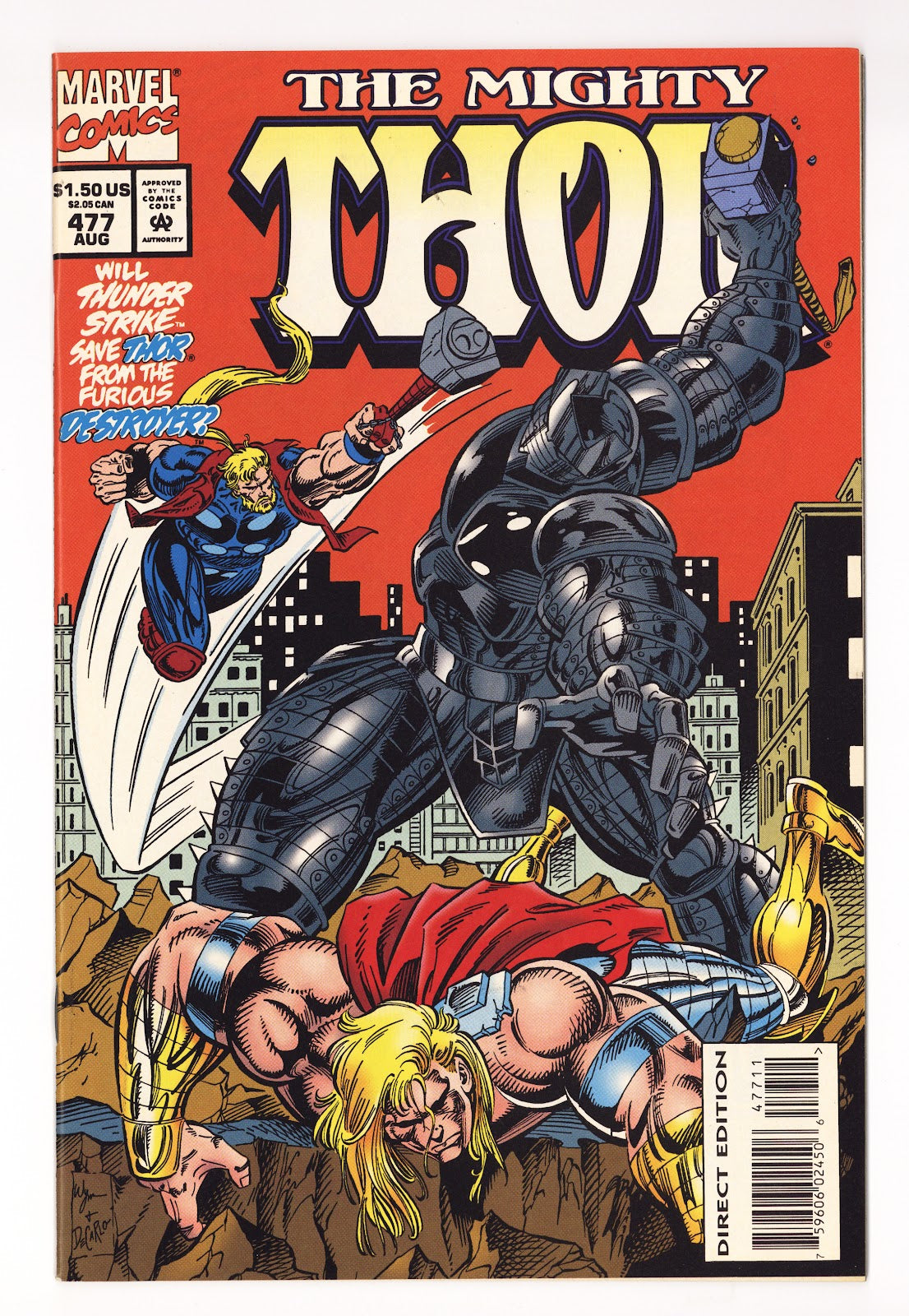 Thor Vol 1 477  High Grade   (1994)