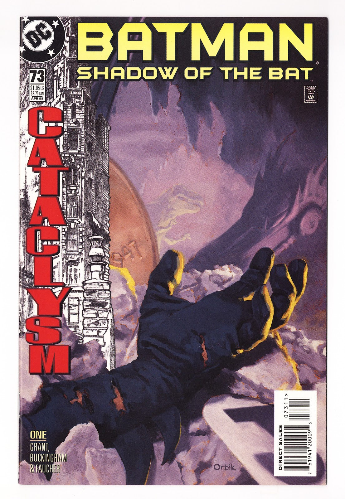 Batman: Shadow of the Bat   73  High Grade   (1998)   Direct Sales  