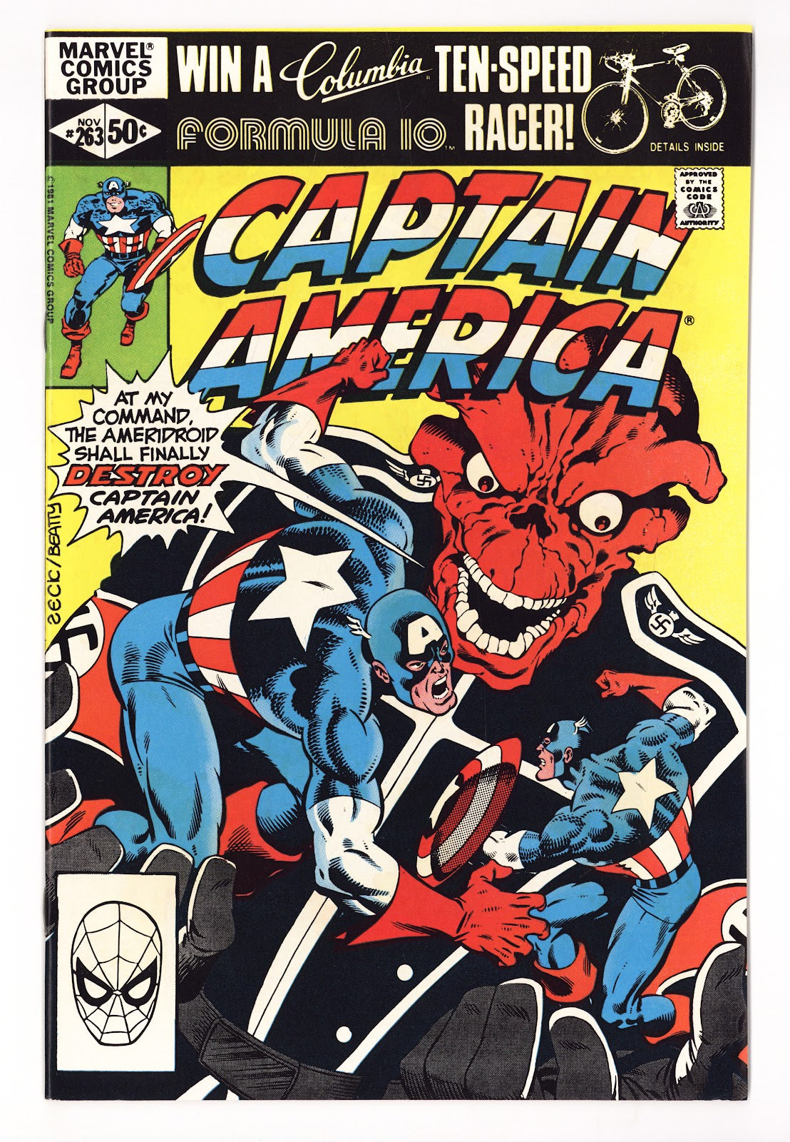 Captain America Vol 1 263 High Grade (1981) 