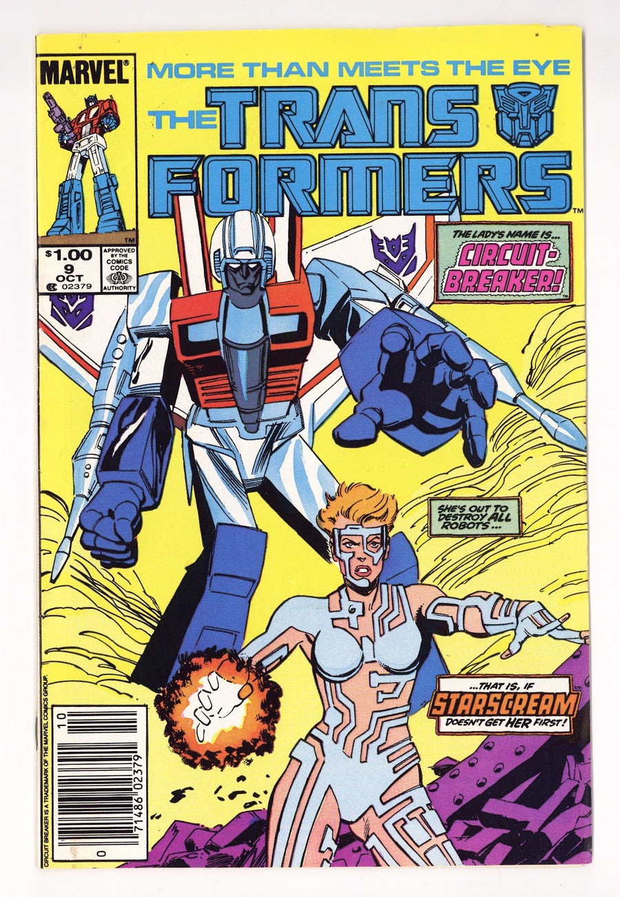 The Transformers Vol 1 9  FN+ (6.5)   (1985)   Canadian  