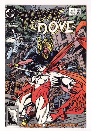 Hawk and Dove Vol 3 3  High Grade   (1989)   Direct