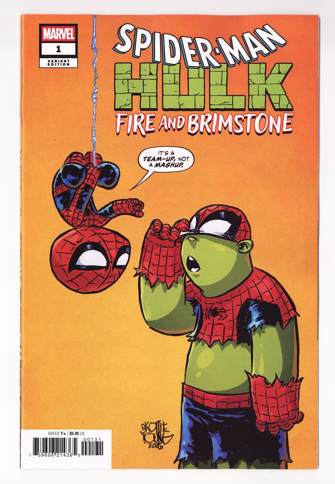 Spider-Man / Hulk: Fire and Brimstone 1 Young Variant (2026)