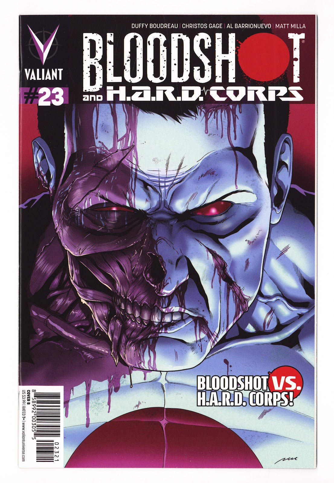 Bloodshot and H.A.R.D.Corps Vol 3 23  High Grade   (2014)   Cover B - Al Barrionuevo  