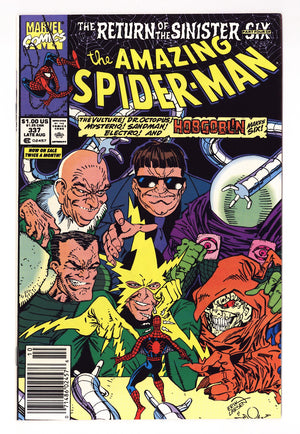 The Amazing Spider-Man Vol 1 337 Mid Grade (1990) Newsstand