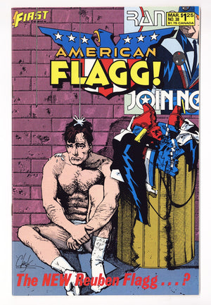 American Flagg! Vol 1 38 Mid Grade (1987)
