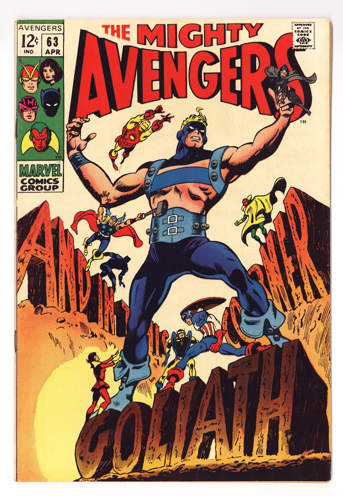 The Avengers Vol 1 63 VF- (7.5) (1969) 
