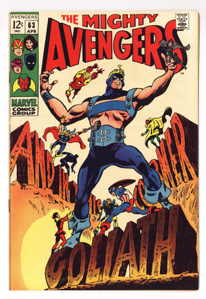 The Avengers Vol 1 63 VF- (7.5) (1969)