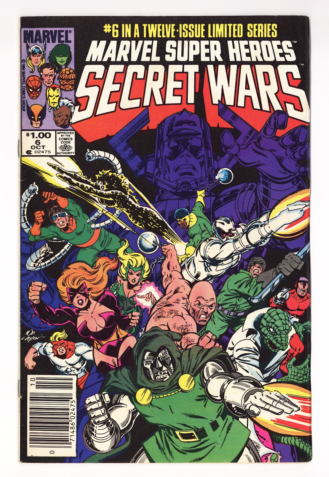 Marvel Super-Heroes Secret Wars Vol 1 6 FN (6.0) (1984) Canadian Price Variant 