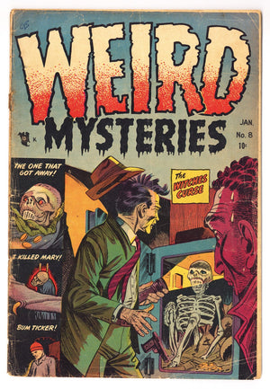 Weird Mysteries 8 GD (2.0) Cover Detached (1954)