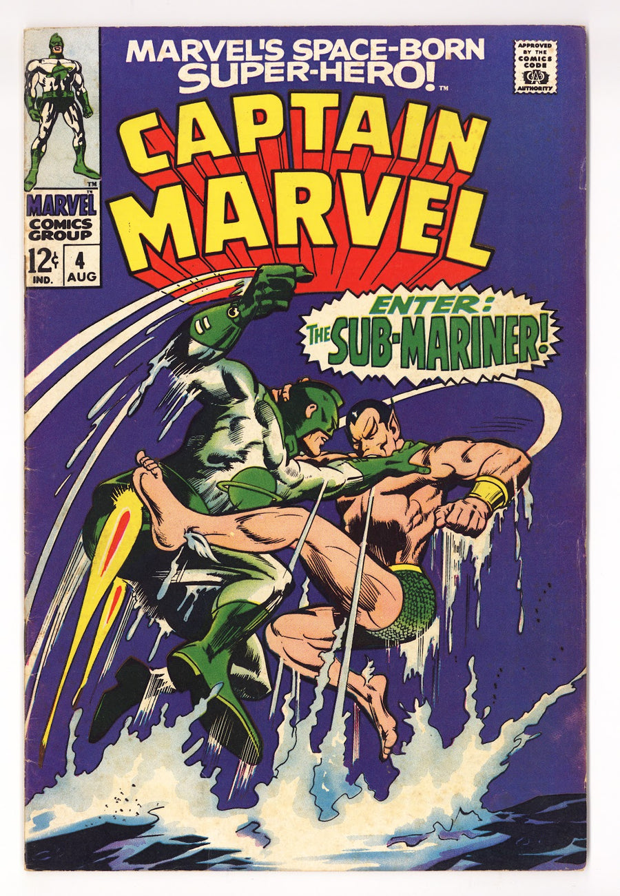 Captain Marvel Vol 1 4 VG/FN (5.0) (1968) 