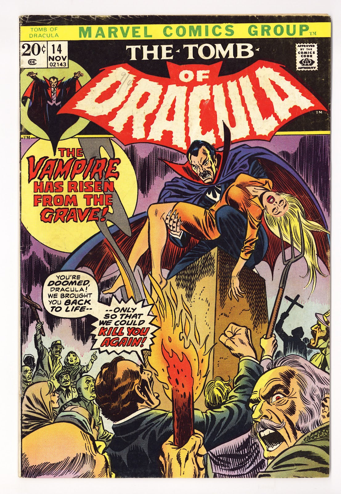 Tomb of Dracula Vol 1 14 VG- (3.5) (1973) 