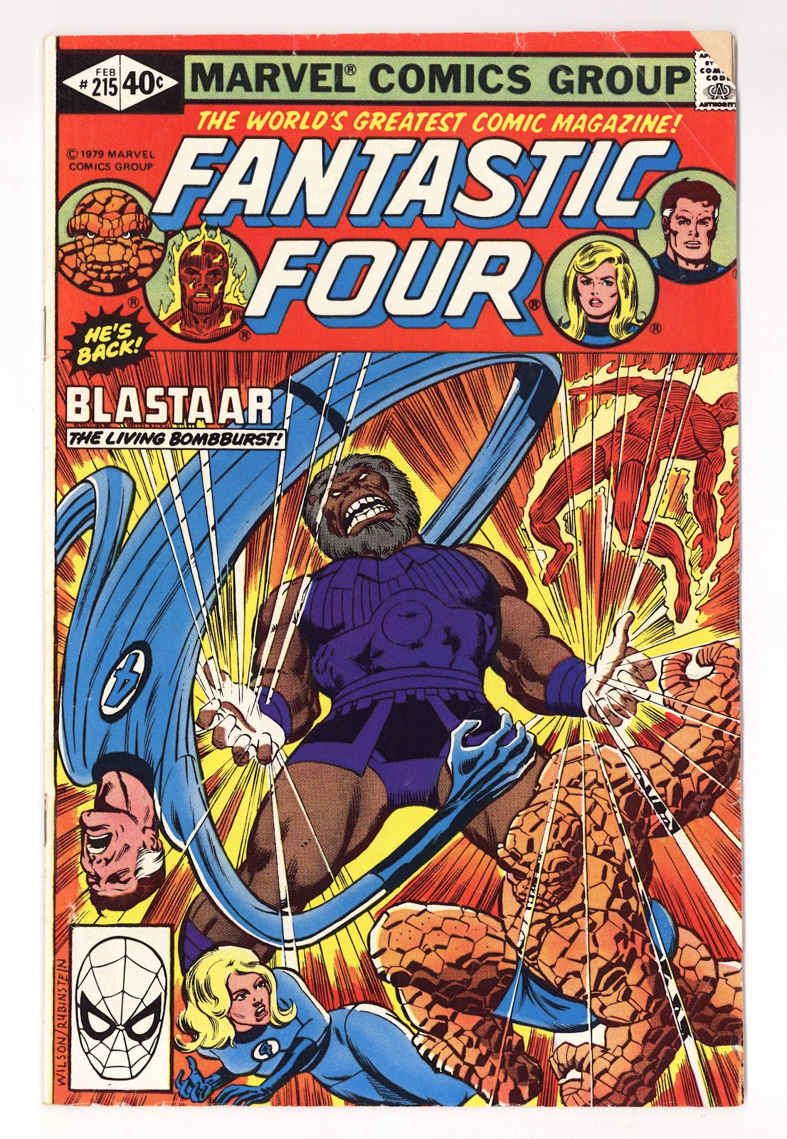 Fantastic Four Vol 1 215 Low Grade (1980) 