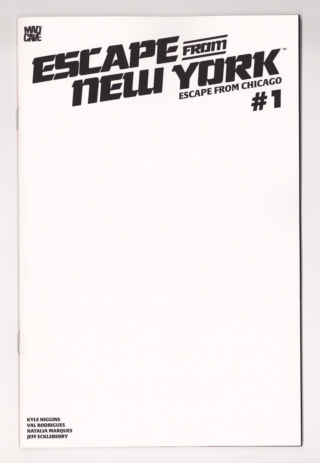 Escape From New York Escape From Chicago  1   Sketch Blank Variant   (2026)