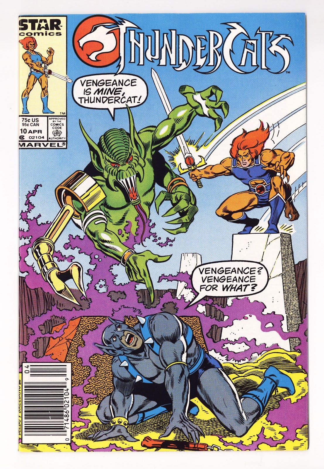 Thundercats Vol 1 10  VF+ (8.5)   (1987)   Newsstand  
