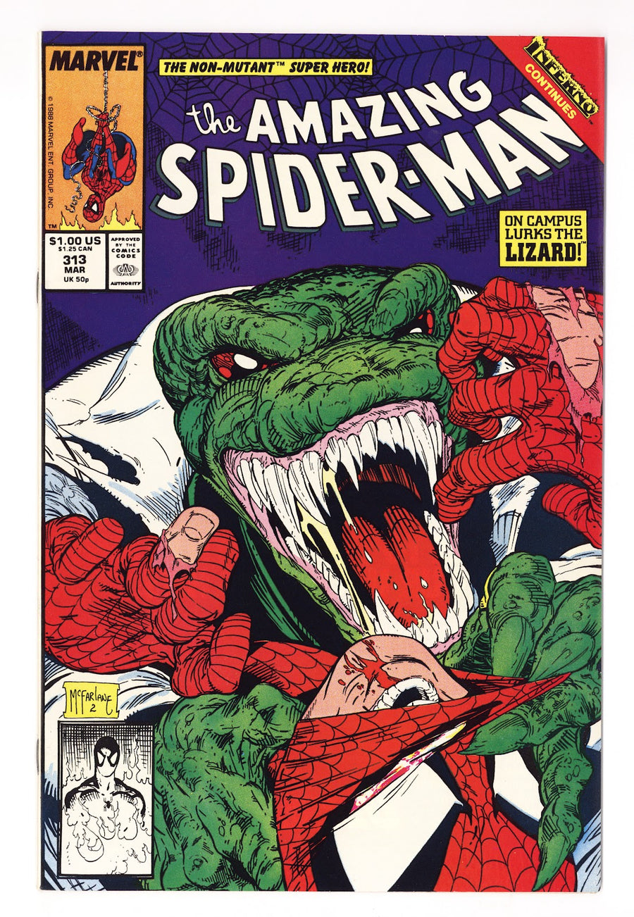 The Amazing Spider-Man Vol 1 313  NM- (9.2)   (1989)