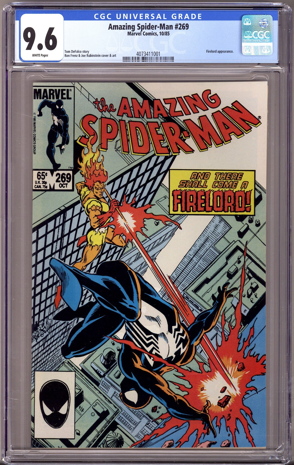 The Amazing Spider-Man Vol 1 269 CGC 9.6 (NM+) Marve | CaptCan