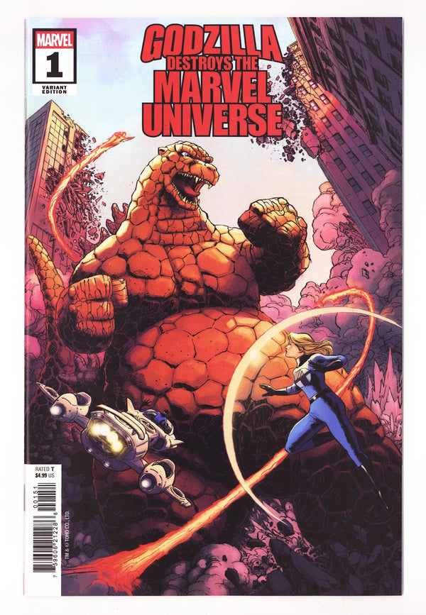 Godzilla Destroys the Marvel Universe 1 High Grade (2025) Wachter Marvelized Thing-Zilla Variant
