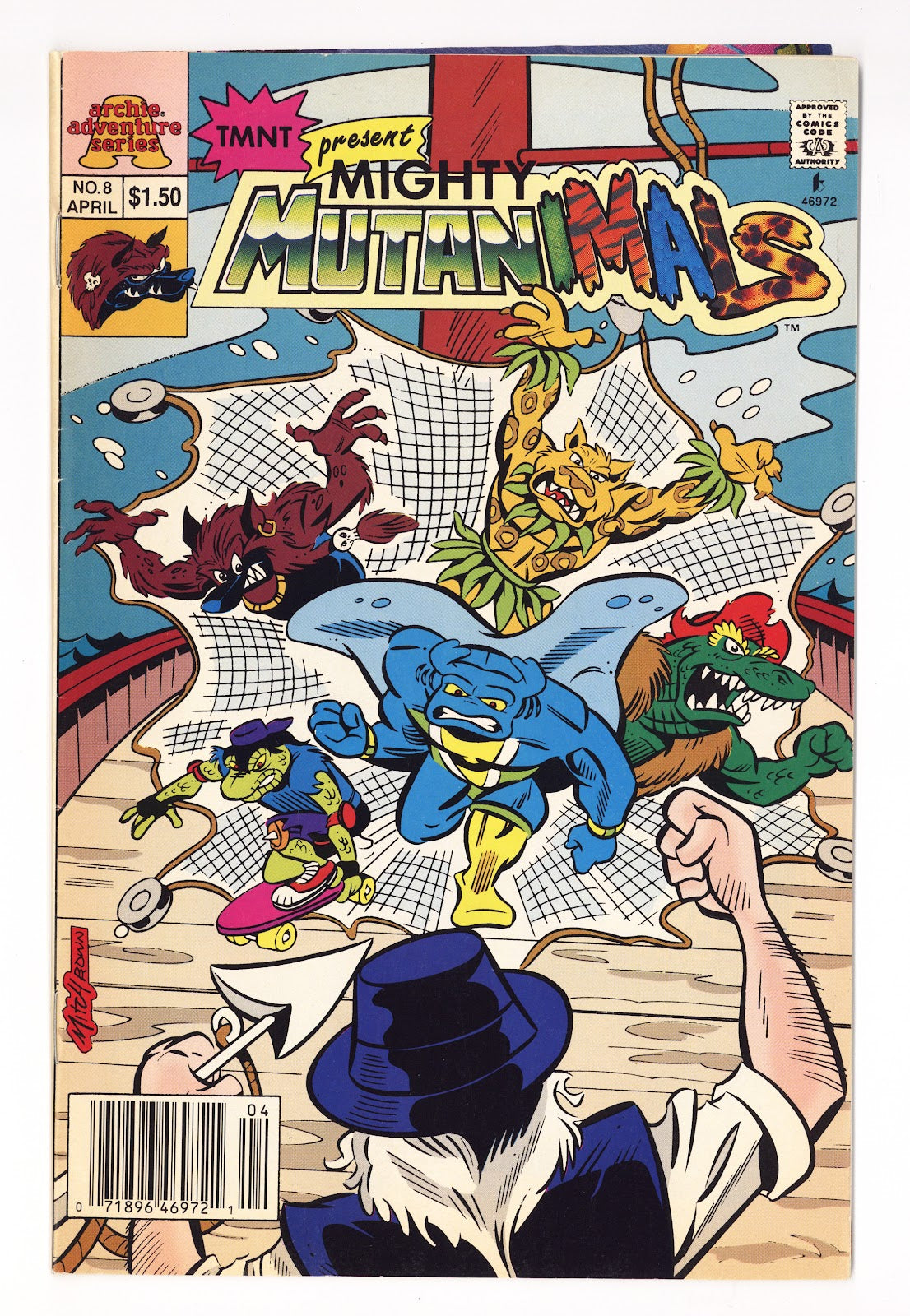 Mighty Mutanimals   8  VG+ (4.5)   (1993)   Canadian  
