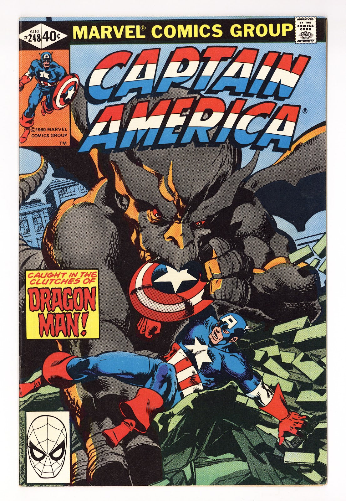 Captain America Vol 1 248  High Grade   (1980)