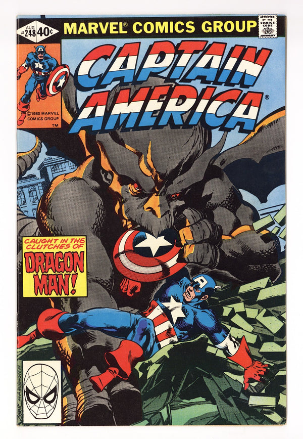 Captain America Vol 1 248  High Grade   (1980)