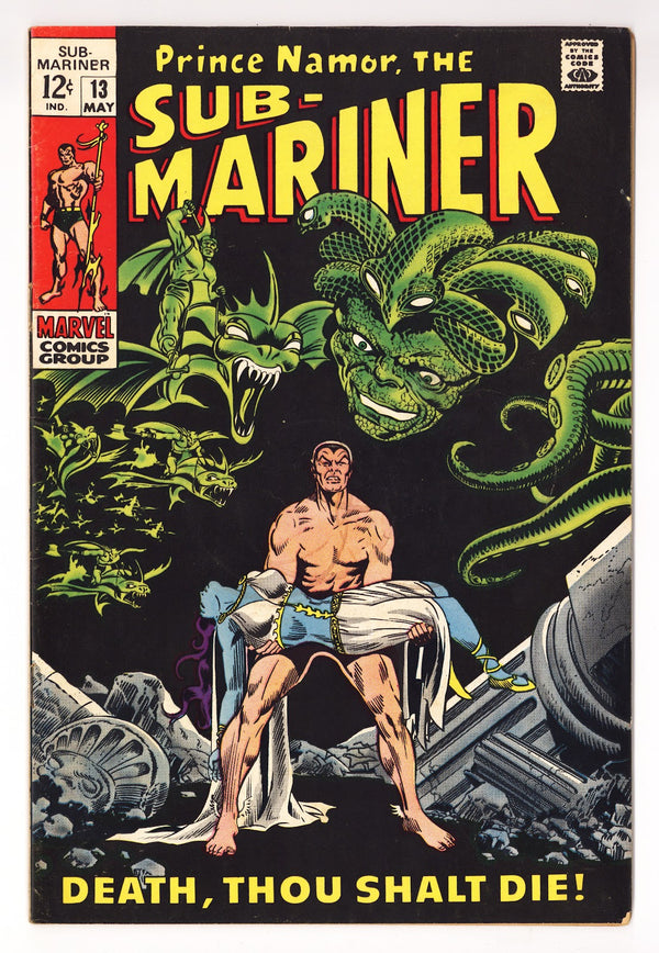 Sub-Mariner Vol 1 13  FN- (5.5)   (1969)