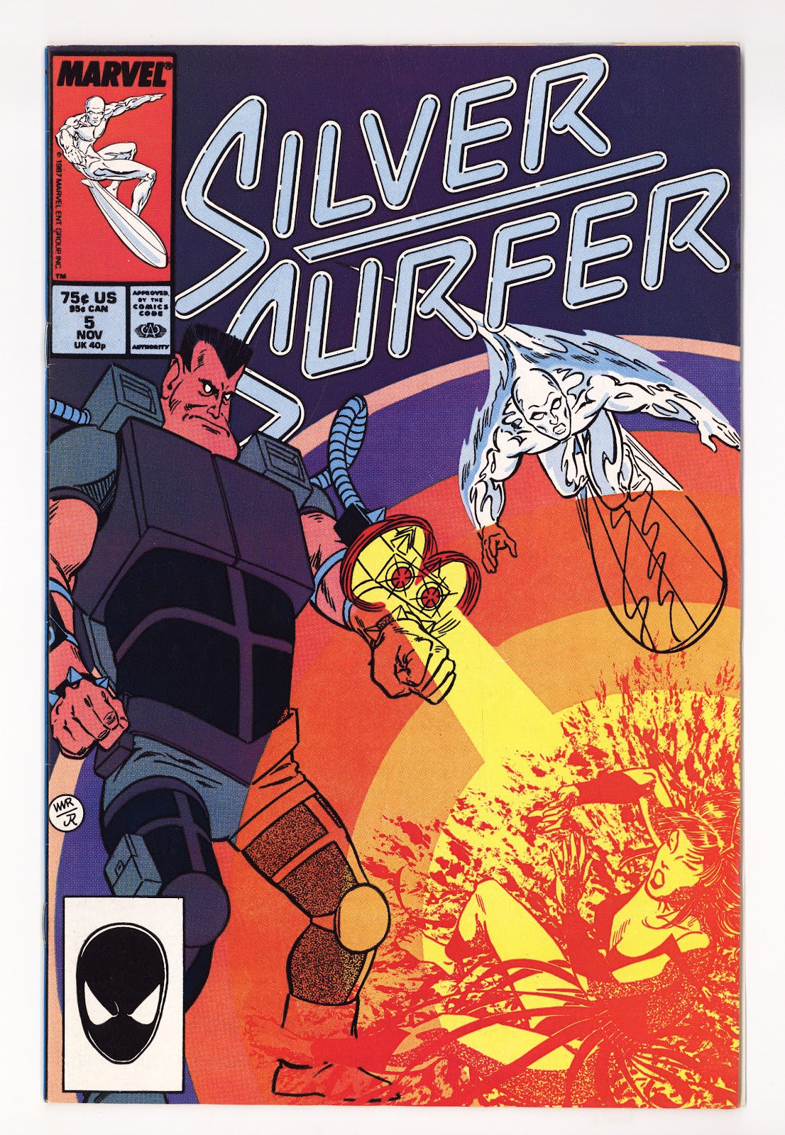 Silver Surfer Vol 3 5  Mid Grade   (1987)   Direct  