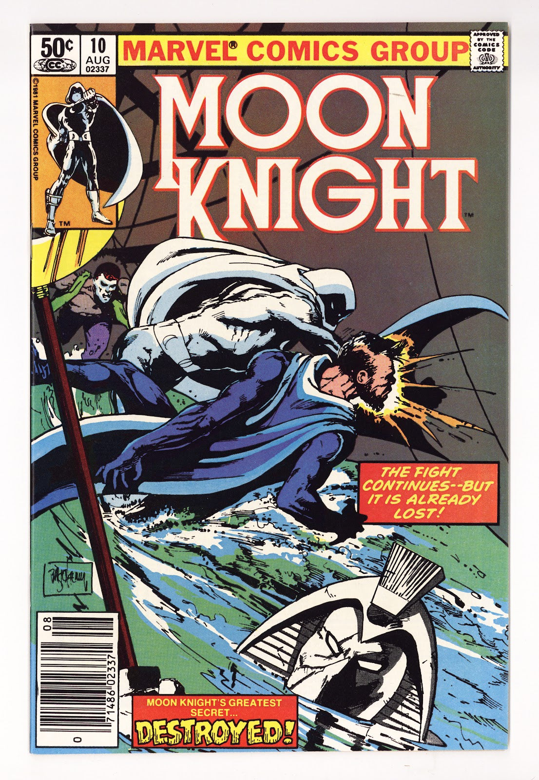Moon Knight Vol 1 10 High Grade (1981) Newsstand 