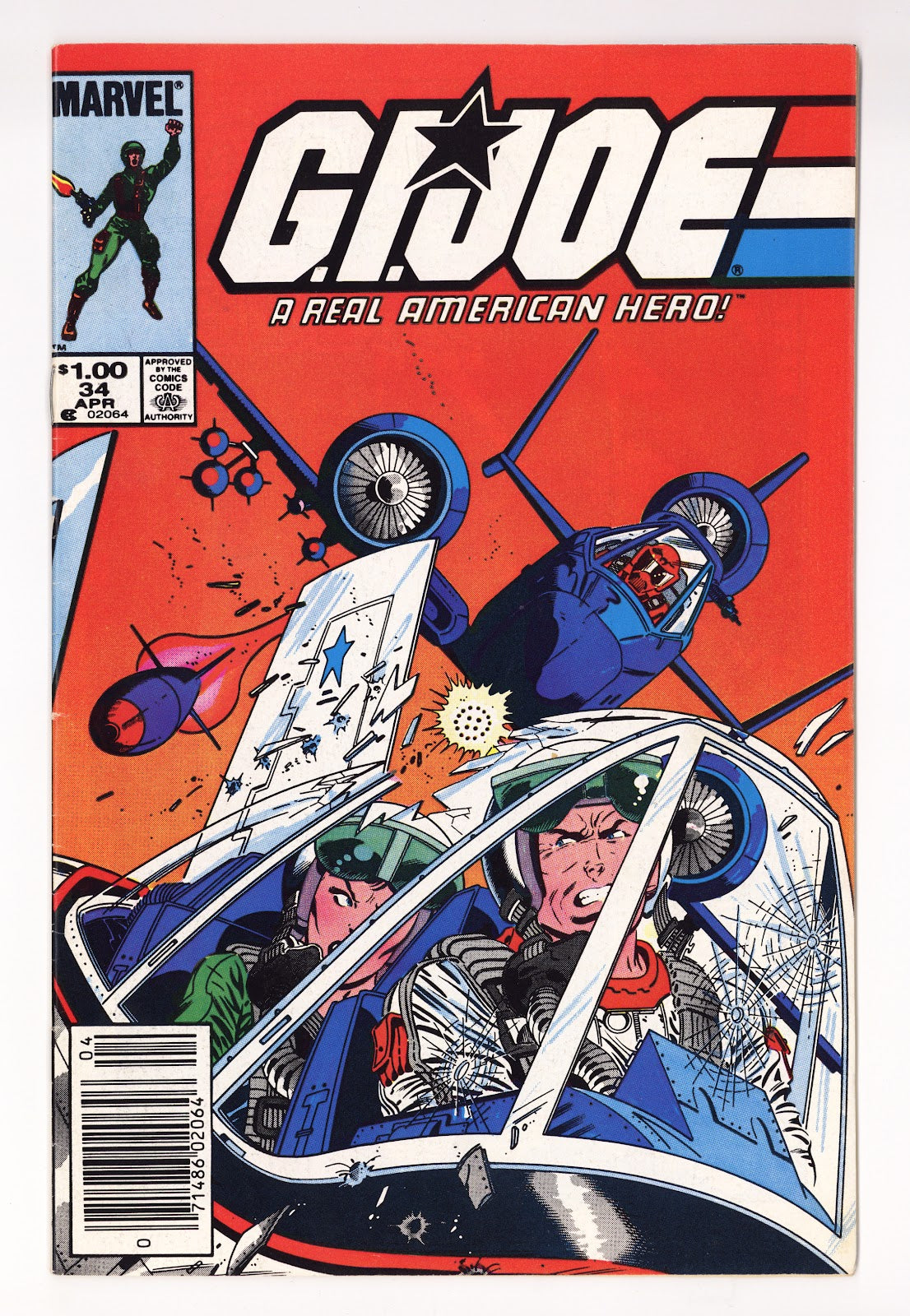 G.I. Joe, A Real American Hero Vol 1 34  FN (6.0)   (1985)   Canadian  