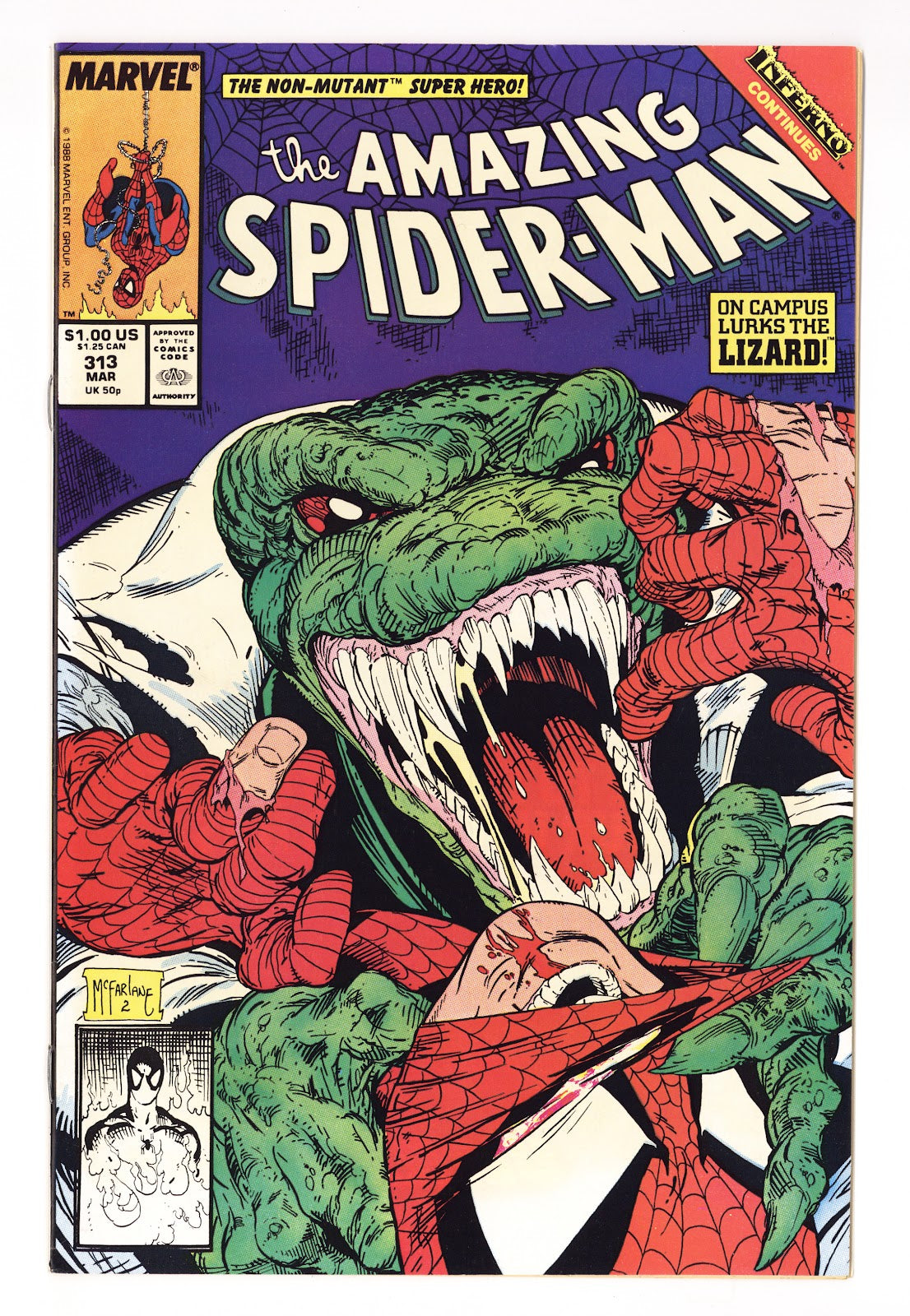 The Amazing Spider-Man Vol 1 313 VF+ (8.5) (1989) 