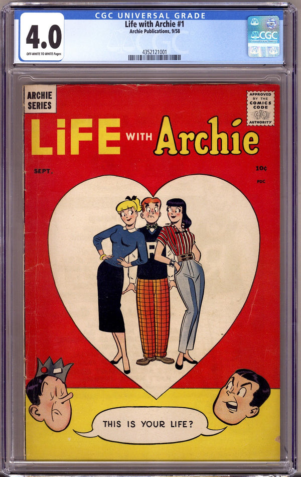 Life with Archie Vol 1 1 CGC 4.0 (VG) (1958)