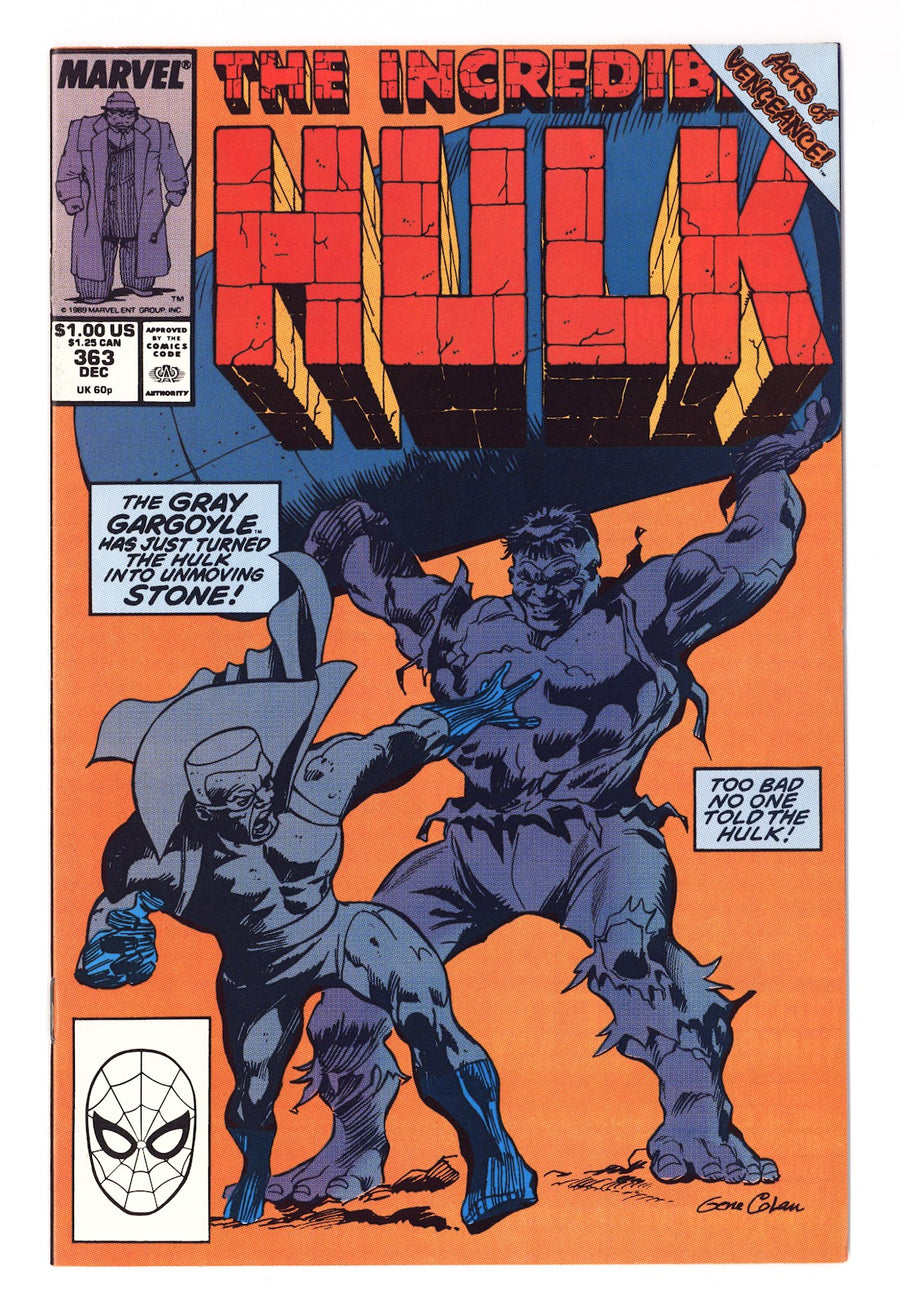 The Incredible Hulk Vol 1 363  High Grade   (1989)     