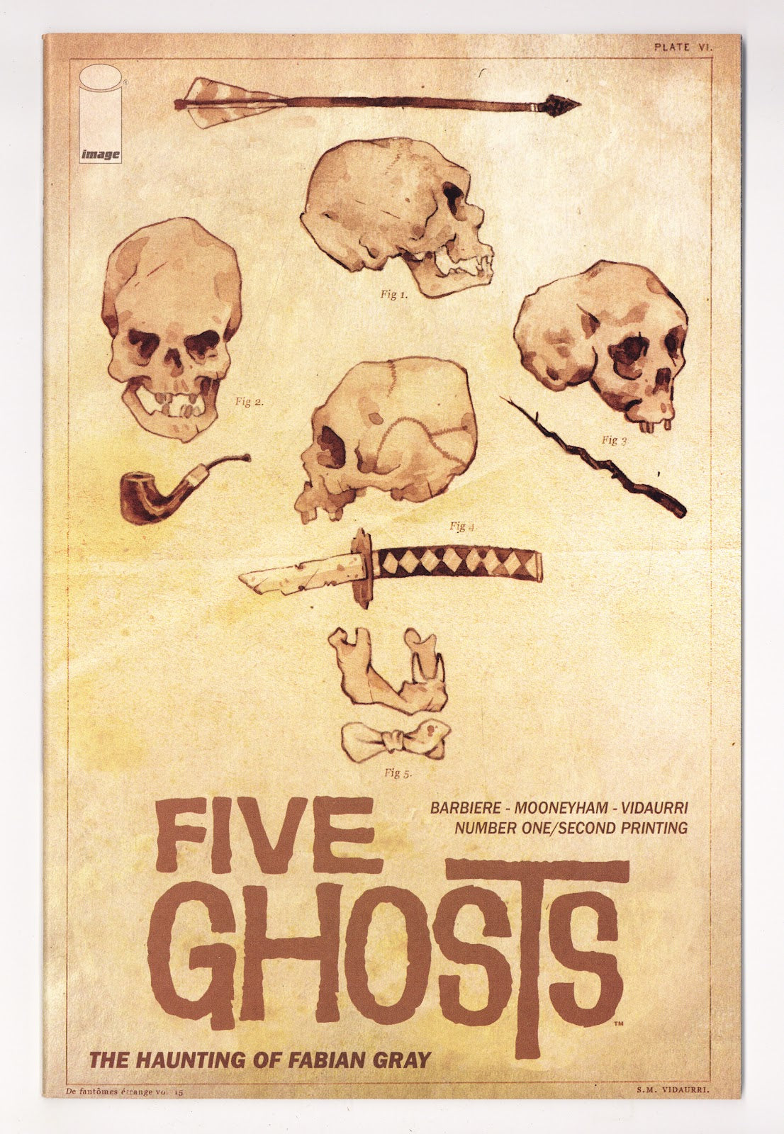 Five Ghosts   1  High Grade   (2013)   2nd Print  