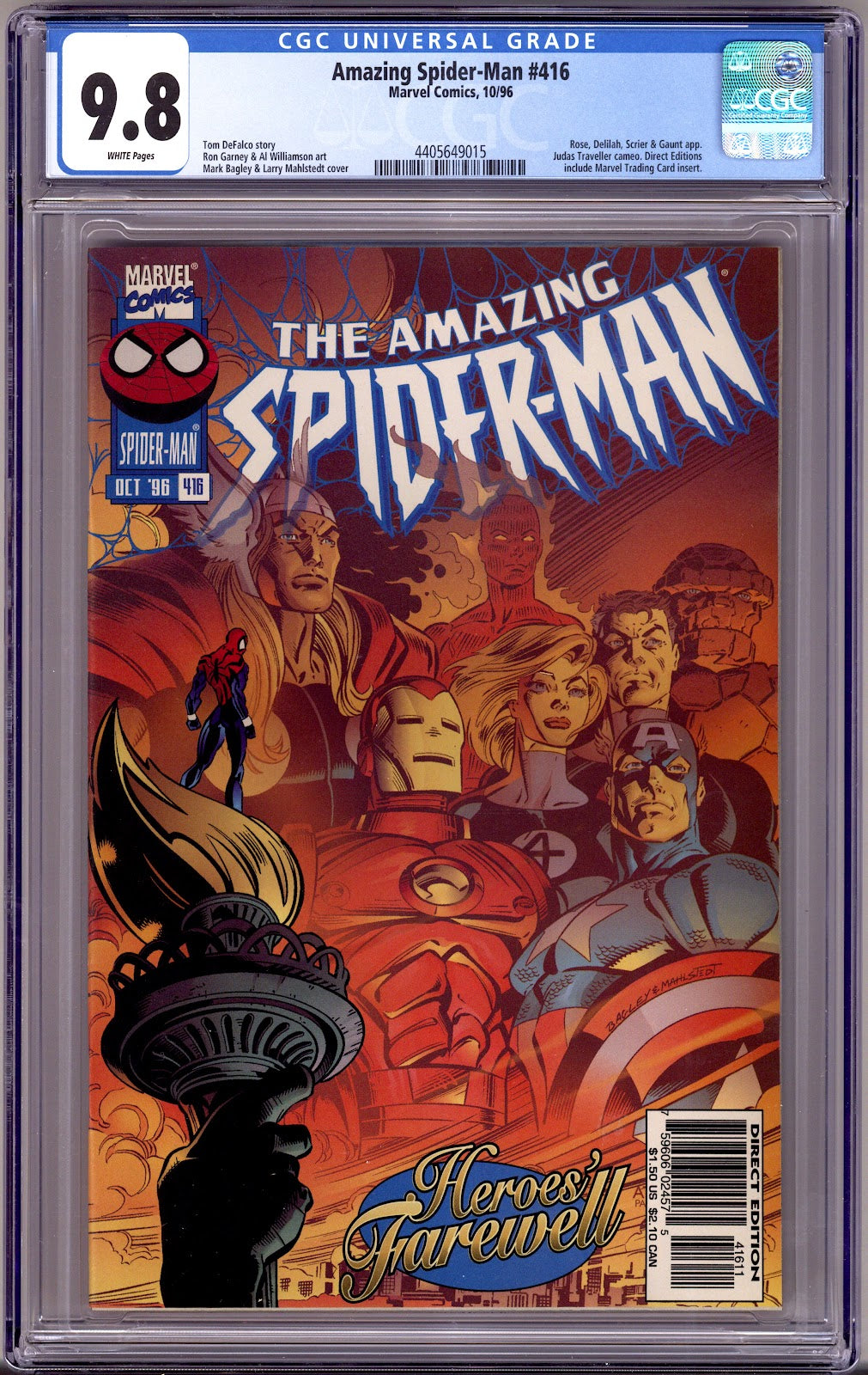 The Amazing Spider-Man Vol 1 416 CGC 9.8 (NM/M)   (1996)