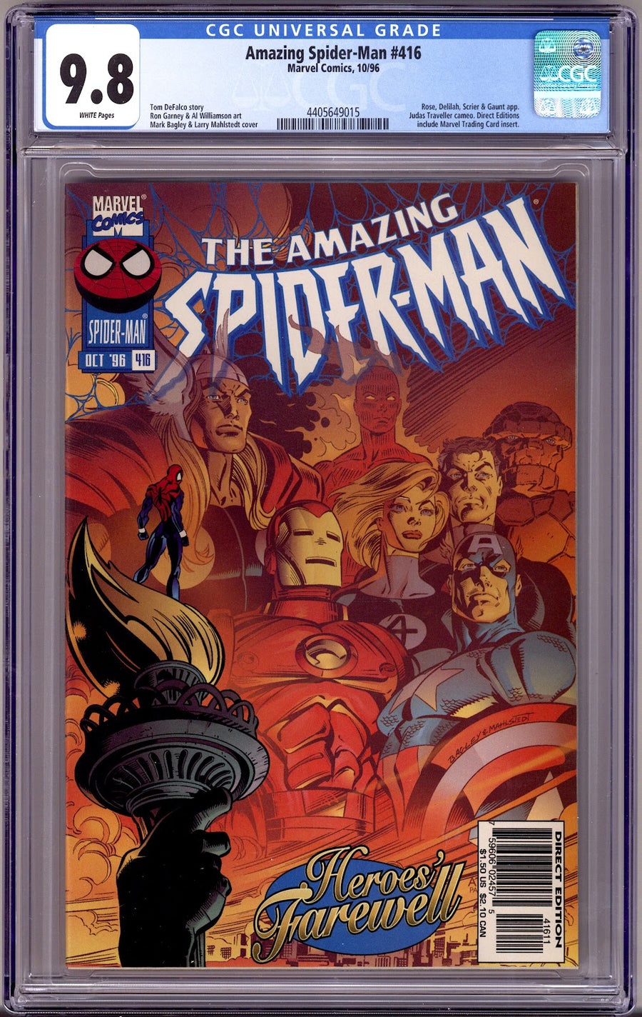 The Amazing Spider-Man Vol 1 416 CGC 9.8 (NM/M)   (1996)