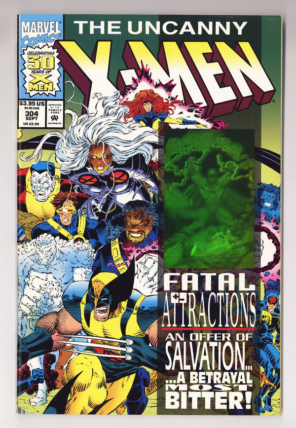 The Uncanny X-Men Vol 1 304  High Grade   (1993)