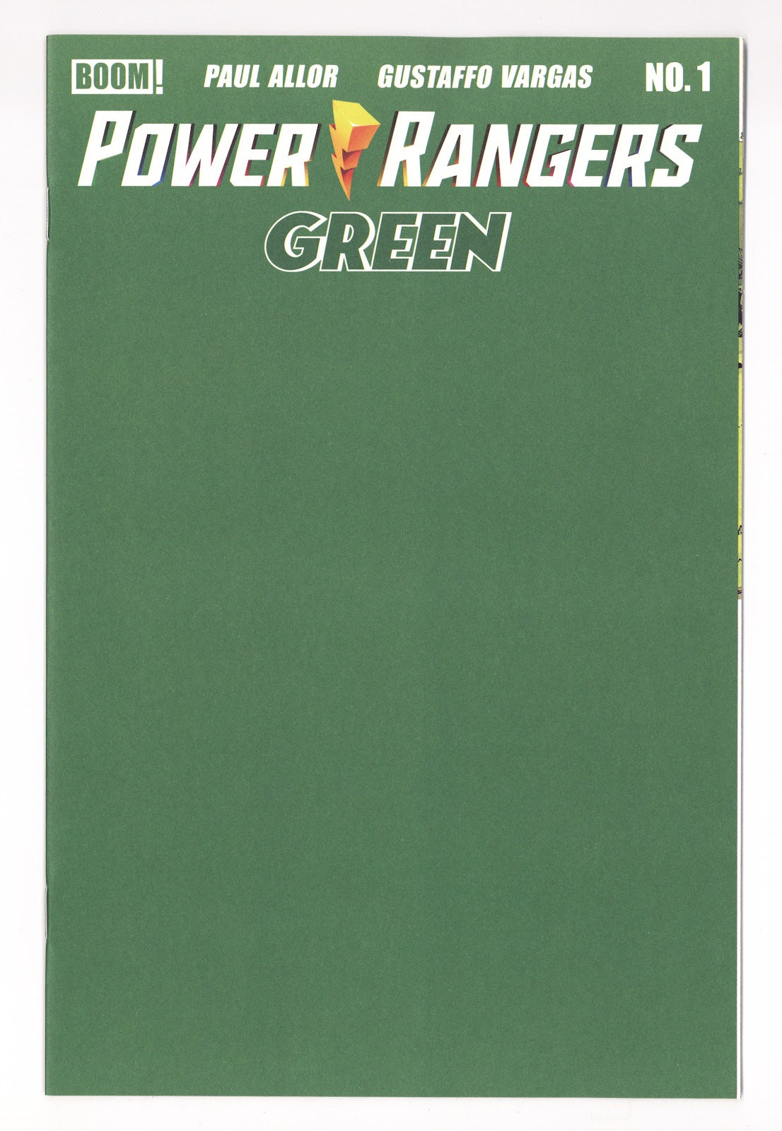 Power Rangers Green 1 Sketch Blank Variant (2026)