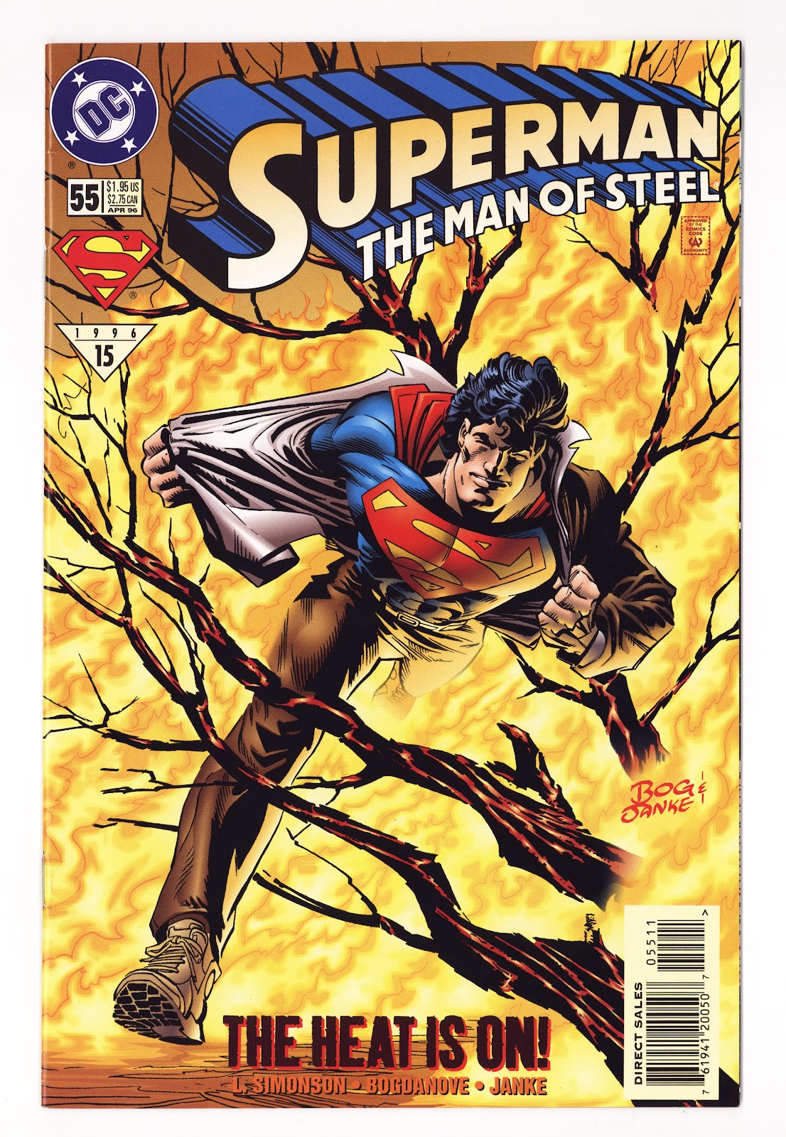 Superman: The Man of Steel 55 Mid Grade (1996) 