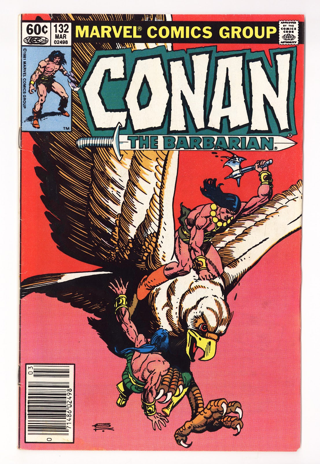 Conan the Barbarian Vol 1 132  Low Grade   (1982)   Newsstand  
